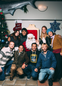 From top left: Carly Taft, Alfredo Giron, Santa Claus, Rachel Labbe-Bellas, Leticia Cavole, Timothy Rowell, Octavio Aburto, Arturo Ramirez- Valdez, Andrew Johnson