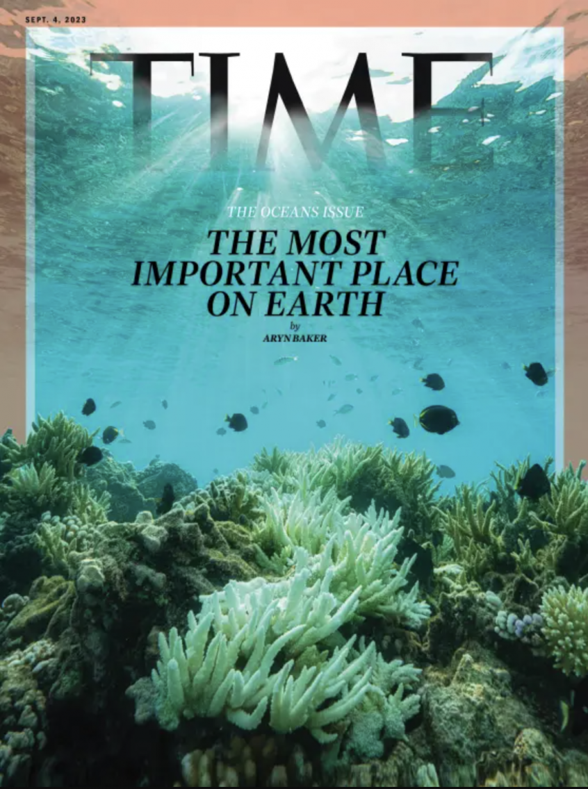 Time Magazine 2023 Ocean Issue with article featuring CMBC co-founder Enric Sala.